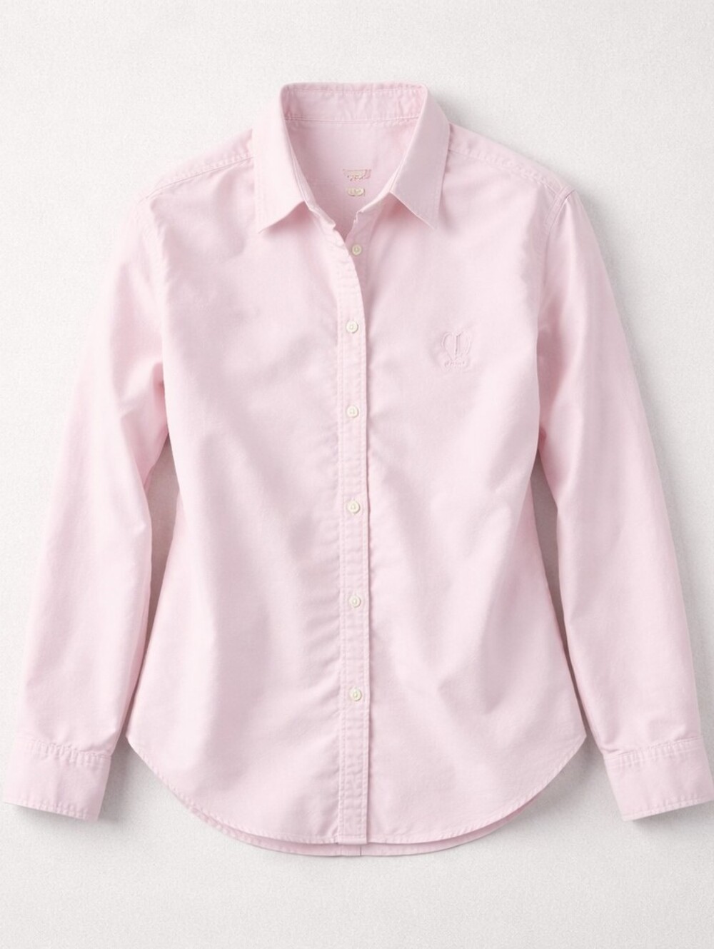 Izod Women's Light Pink Button Down Shirt, Size M